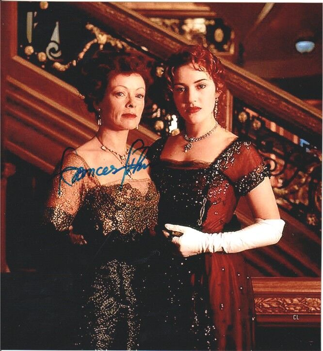 Autogramm Film (USA) | Frances FISHER | 1997 Foto (Portrait Color XM Winslett) "Titanic" 1