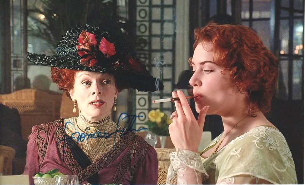 Autogramm Film (USA) | Frances FISHER | 1997 Foto (Portrait Color XM Winslett) "Titanic" 2