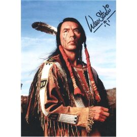 Autogramm Film (USA) | Wes STUDI | 1996 Foto (Portrait Color XM) "Crazy Horse"