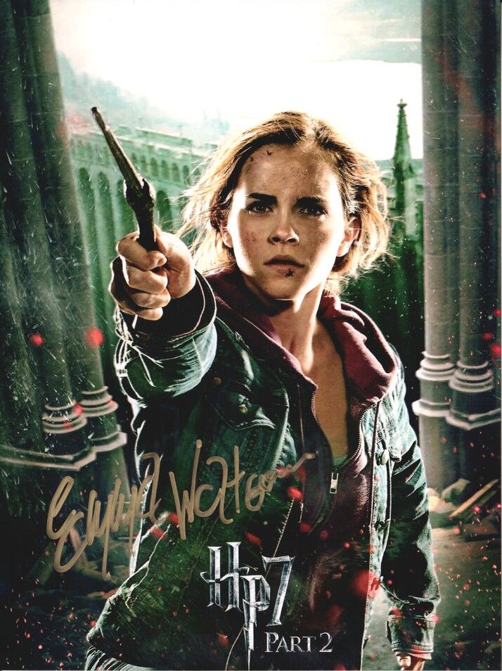 Autogramm Film (USA) | Emma WATSON | 2011 Foto (Portrait Color XM) "Harry Potter II"