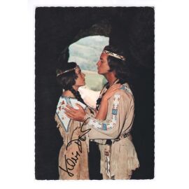 Autogramm Film | Karin DOR | 1964 (Filmszene Color XL) "Winnetou II"