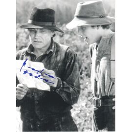 Autogramm Film | Klaus Maria BRANDAUER | 1991 Foto (Filmszene SW XL) "White Fang" 2