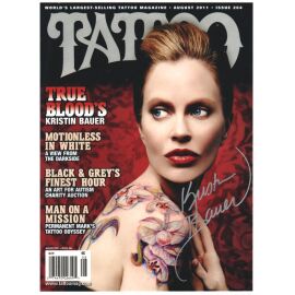 Autogramm Film (USA) | Kristin BAUER | 2011 Foto (Portrait Color XL) Tattoo