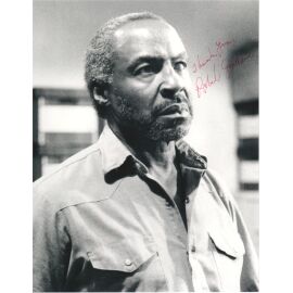 Autogramm Film (USA) | Robert GUILLAUME | 1990 Foto (Portrait SW XL) "Death Warrant"