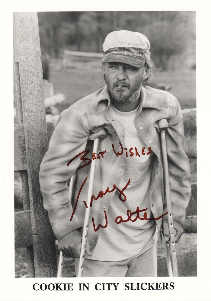 Autogramm Film (USA) | Tracey WALTER | 1991 Foto (Portrait SW XL) "City Slickers"