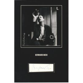 Autogramm Schauspieler | Bernhard WICKI | 1960er Foto (Portrait SW XL) Passepartout