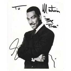 Autogramm Film (USA) | Eddie MURPHY | 1980er Foto (Portrait SW XL)