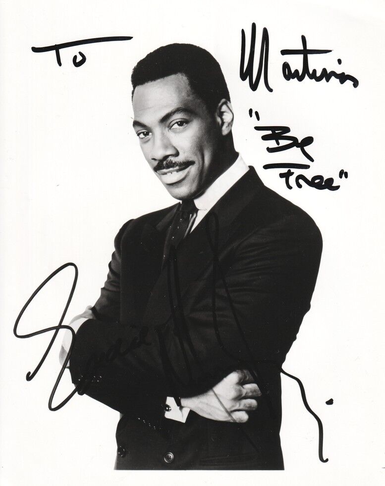 Autogramm Film (USA) | Eddie MURPHY | 1980er Foto (Portrait SW XL)