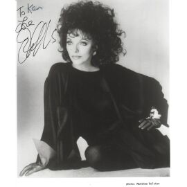 Autogramm Film (UK) | Joan COLLINS | 1980er (Portrait SW XL) Rolston