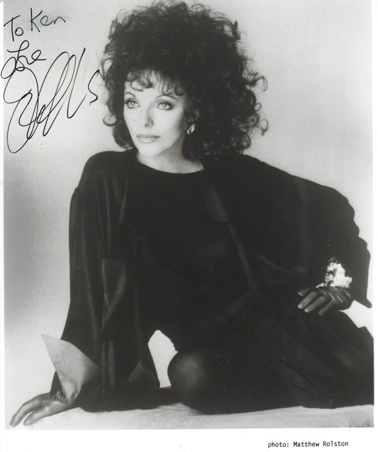 Autogramm Film (UK) | Joan COLLINS | 1980er (Portrait SW XL) Rolston