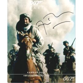 Autogramm Film (UK) | Art MALIK | 1987 Foto (Filmszene Color XL) James Bond "Living Daylights"