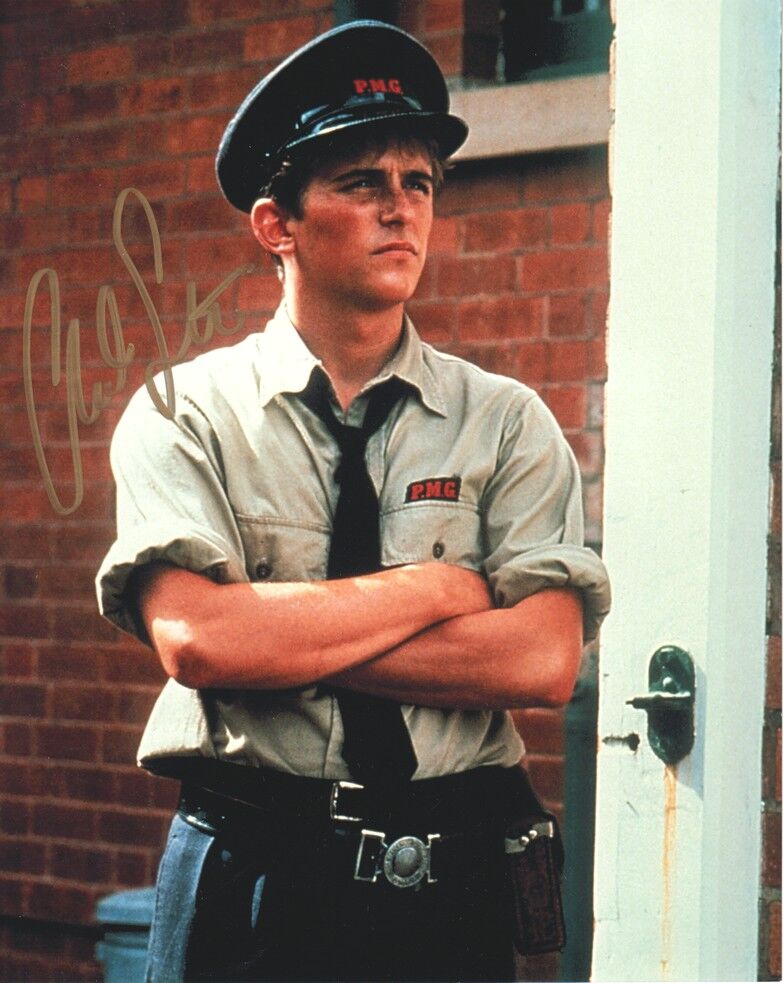 Autogramm Film (USA) | Charlie SCHLATTER | 1989 Foto (Portrait Color XL) "Delinquents"