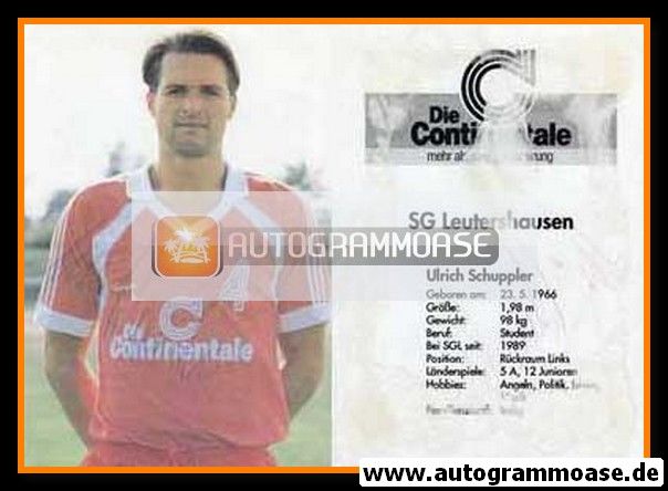 Autogramm Handball | SG Leutershausen | 1990 | Ulrich SCHUPPLER