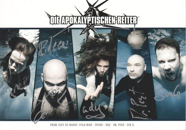 Autogramme Rock | DIE APOKALYPTISCHEN REITER | 2014 "Tief Tiefer" (Collage Color XM)