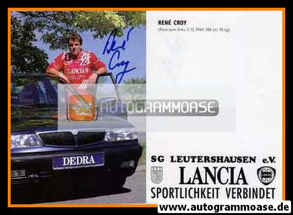 Autogramm Handball | SG Leutershausen | 1990er Lancia | Rene CROY