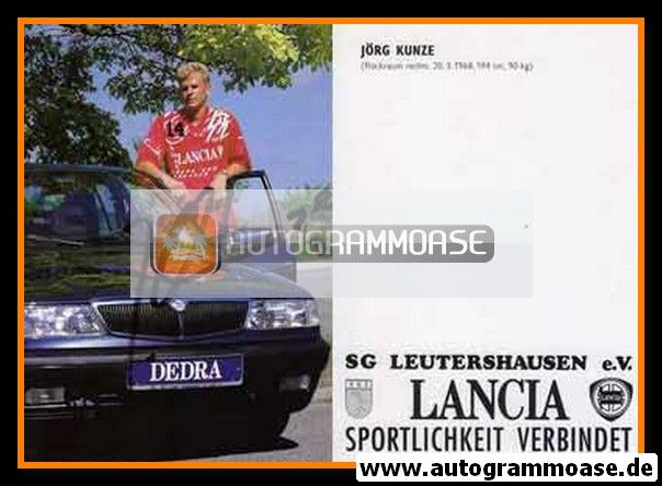 Autogramm Handball | SG Leutershausen | 1990er Lancia | Jörg KUNZE