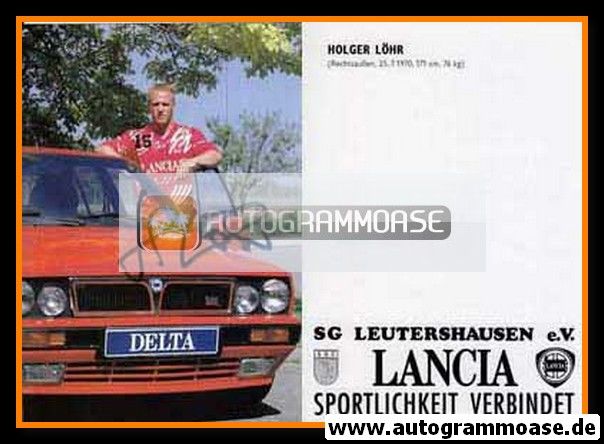Autogramm Handball | SG Leutershausen | 1990er Lancia | Holger LÖHR