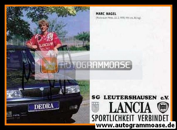 Autogramm Handball | SG Leutershausen | 1990er Lancia | Marc NAGEL