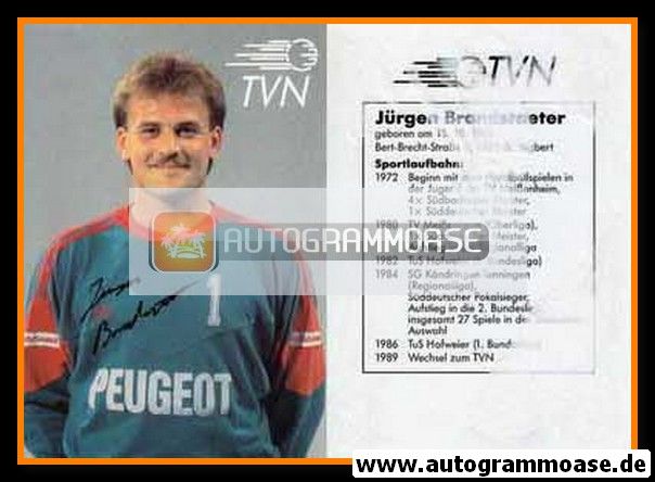 Autogramm Handball | TV Niederwürzbach | 1989 | Jürgen BRANDSTAETER