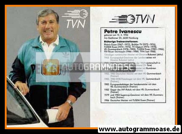 Autogramm Handball | TV Niederwürzbach | 1989 | Petre IVANESCU