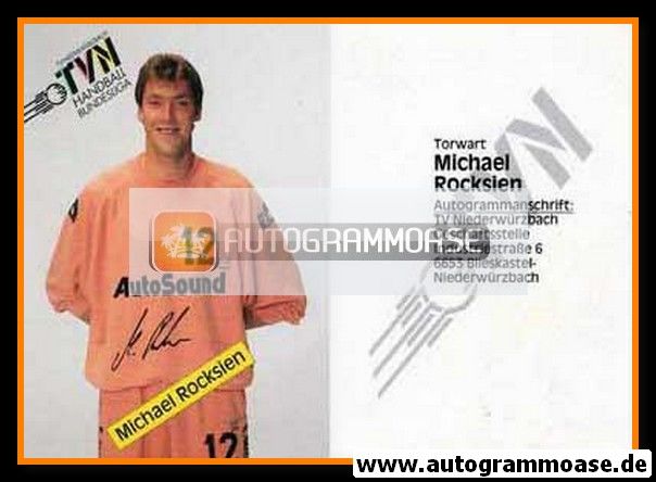 Autogramm Handball | TV Niederwürzbach | 1990er AutoSound | Michael ROCKSIEN