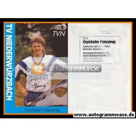 Autogramm Handball | TV Niederwürzbach | 1990er Peugeot | Oystein HAVANG