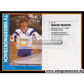 Autogramm Handball | TV Niederwürzbach | 1990er Peugeot | Stefan HENRICH