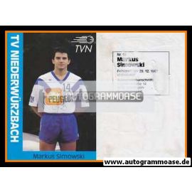 Autogramm Handball | TV Niederwürzbach | 1990er Peugeot | Markus SIMOWSKI