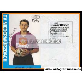 Autogramm Handball | TV Niederwürzbach | 1990er Peugeot | Werner ULBRICH