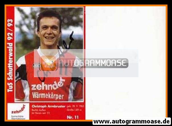Autogramm Handball | TuS Schutterwald | 1992 | Christoph ARMBRUSTER