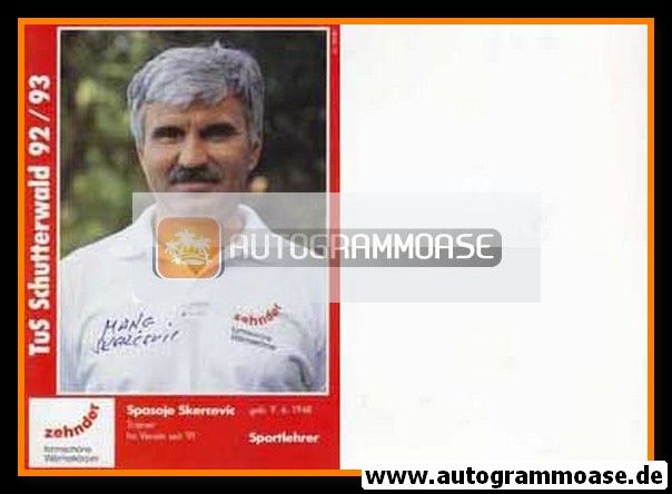 Autogramm Handball | TuS Schutterwald | 1992 | Spasoje SKERCEVIC