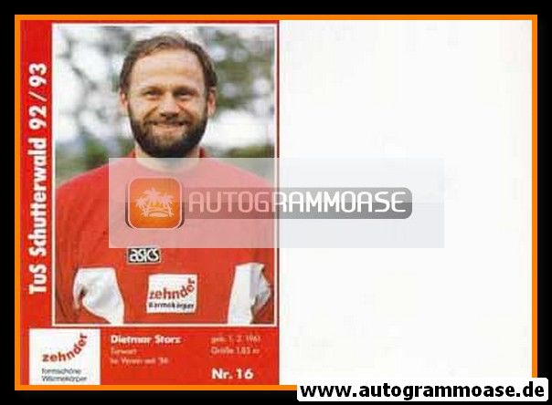 Autogramm Handball | TuS Schutterwald | 1992 | Dietmar STORZ