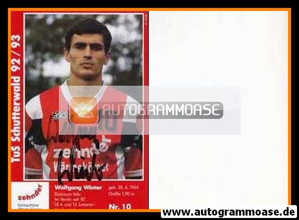 Autogramm Handball | TuS Schutterwald | 1992 | Wolfgang WINTER