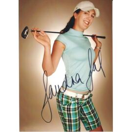Autogramm Golf | Sandra GAL | 2000er Foto (Portrait Color XM) SEXY