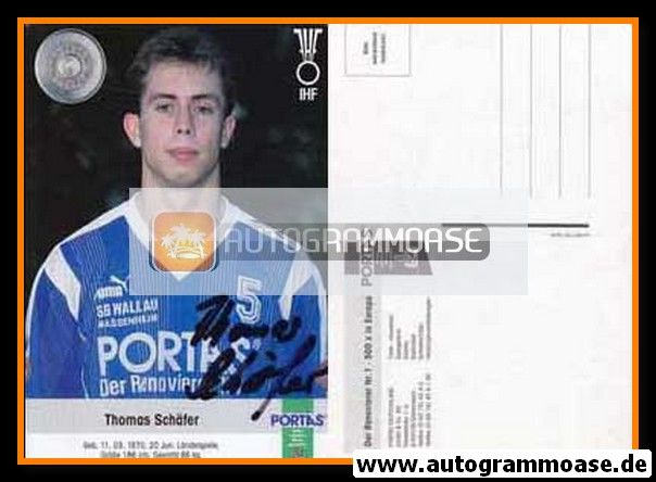 Autogramm Handball | SG Wallau/Massenheim | 1992 | Thomas SCHÄFER