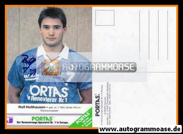 Autogramm Handball | SG Wallau/Massenheim | 1990er Portas blau | Rolf HOLTHAUSEN