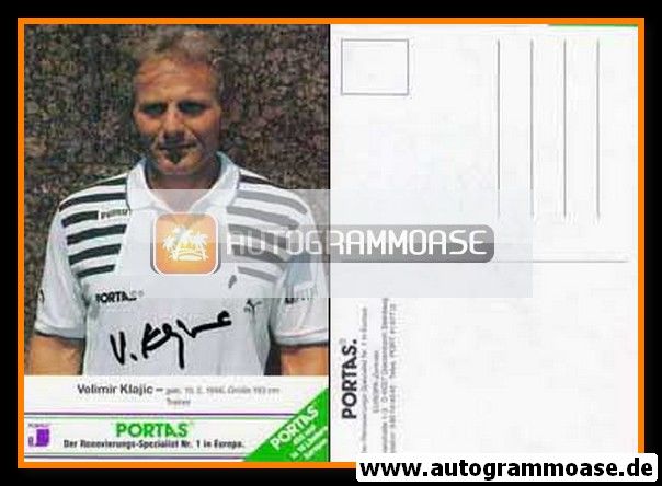 Autogramm Handball | SG Wallau/Massenheim | 1990er Portas gelb | Velimir KLAJIC
