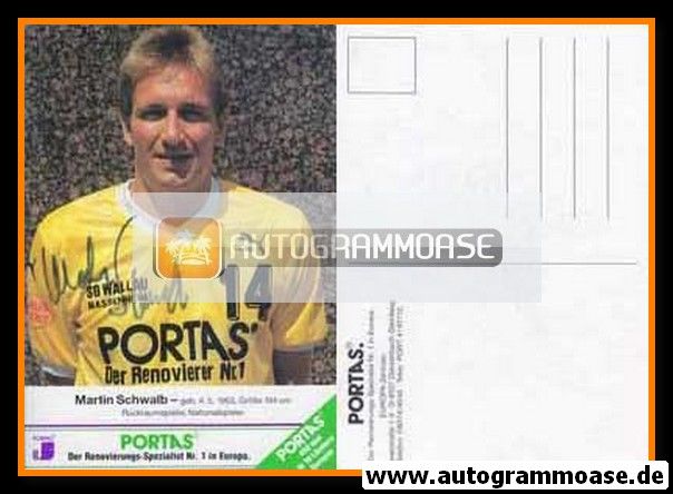 Autogramm Handball | SG Wallau/Massenheim | 1990er Portas gelb | Martin SCHWALB