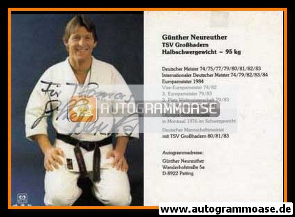 Autogramm Ringen | Günther NEUREUTHER | 1980er (TSV Grosshadern)