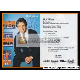 Autogramm Gewichtheben | Rolf MILSER | 1983 (Collage)