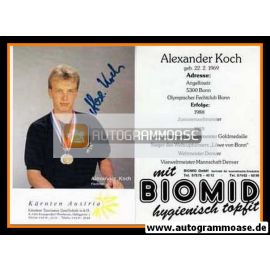 Autogramm Fechten Alexander Koch 1990er Biomid