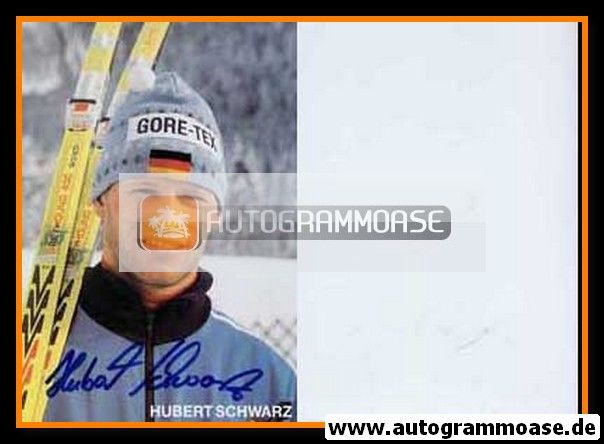 Autogramm Skispringen | Hubert SCHWARZ | 1990er (Portrait Color)