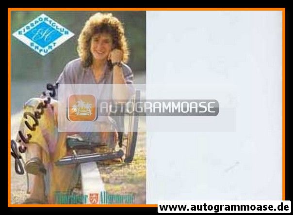 Autogramm Eiskunstlauf | Heike WARNICKE | 1980er (EC Erfurt)