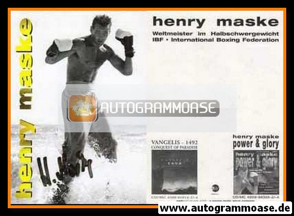 Autogramm Boxen | Henry MASKE | 2000er (Portrat SW EastWest)