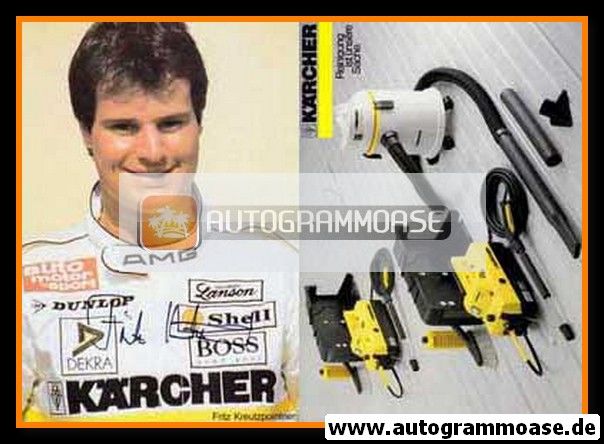 Autogramm Tourenwagen | Fritz KREUZPOINTNER | 1990er (Porrtait Kärcher)