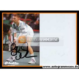 Autogramm Tennis | Boris BECKER | 1990er Druck (Spielszene Color) Lotto