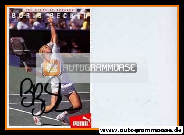 Autogramm Tennis | Boris BECKER | 1990er Druck (Puma)