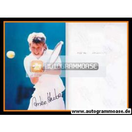 Autogramm Tennis | Anke HUBER | 1990er Foto (Spielszene Color) 2