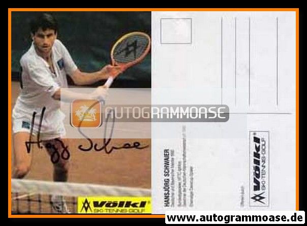 Autogramm Tennis | Hansjörg SCHWAIER | 1990er (Völkl)