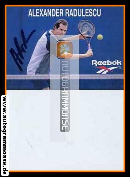 Autogramm Tennis | Alexander RADULESCU | 1990er (Reebok)